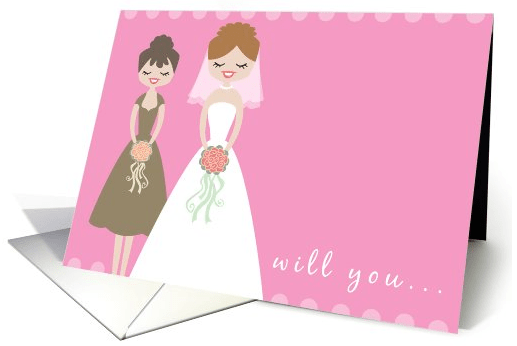 General invitation- Will You Be My Bridesmaid Card Card - 294978