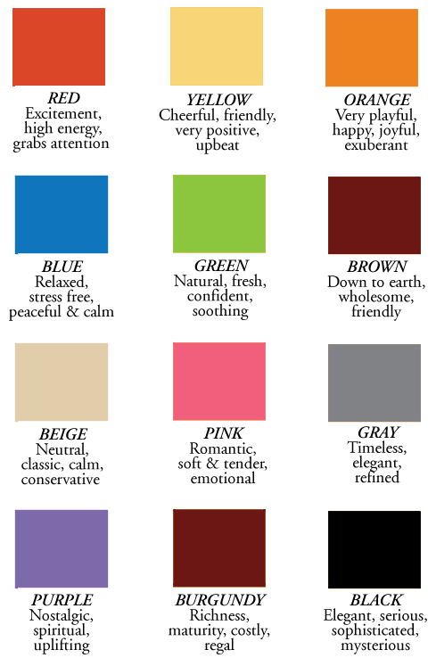 2013 color choice meanings