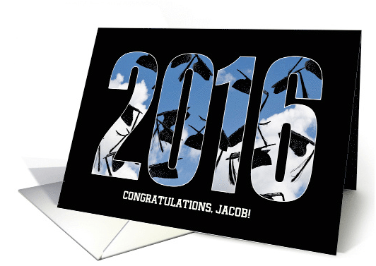 2016 Graduation with customized name and hats in sky card (1057023) 2016-04-08 13-49-05