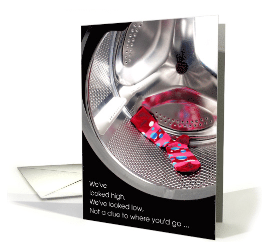 Lost Sock Memorial Day Looking High & Low Humor card (1432158) 2016-04-28 18-44-46
