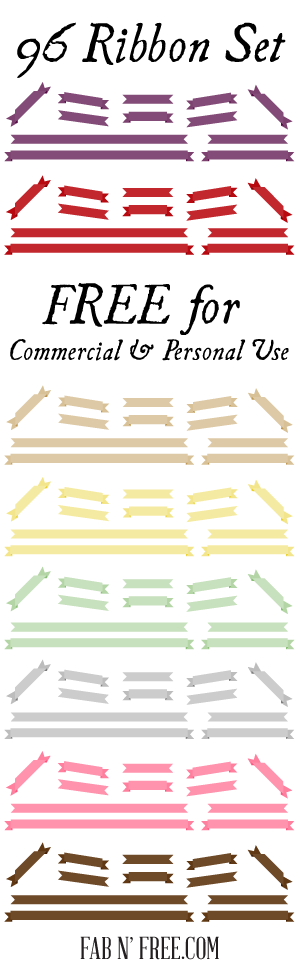 fabnfree-freeribbonclipartset-tallpreview