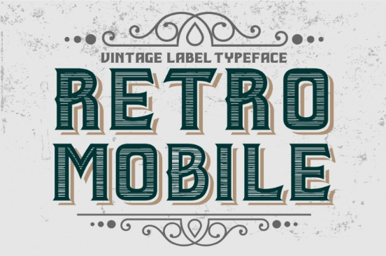 Vintage Label Typeface - Retro Mobile by Vintage Font Lab - TheHungryJPEG.com 2016-08-24 14-15-50