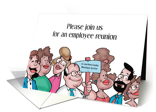 employee-reunion-invitation-co-workers-made-mondays-better-card